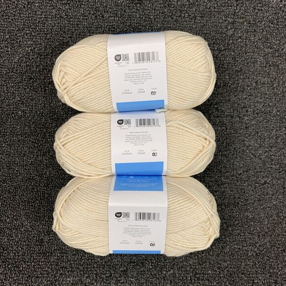 Lot Of 3 Draper James Cozy Wool Cream Merino Wool & Acrylic Yarn New - Picture 4 of 5